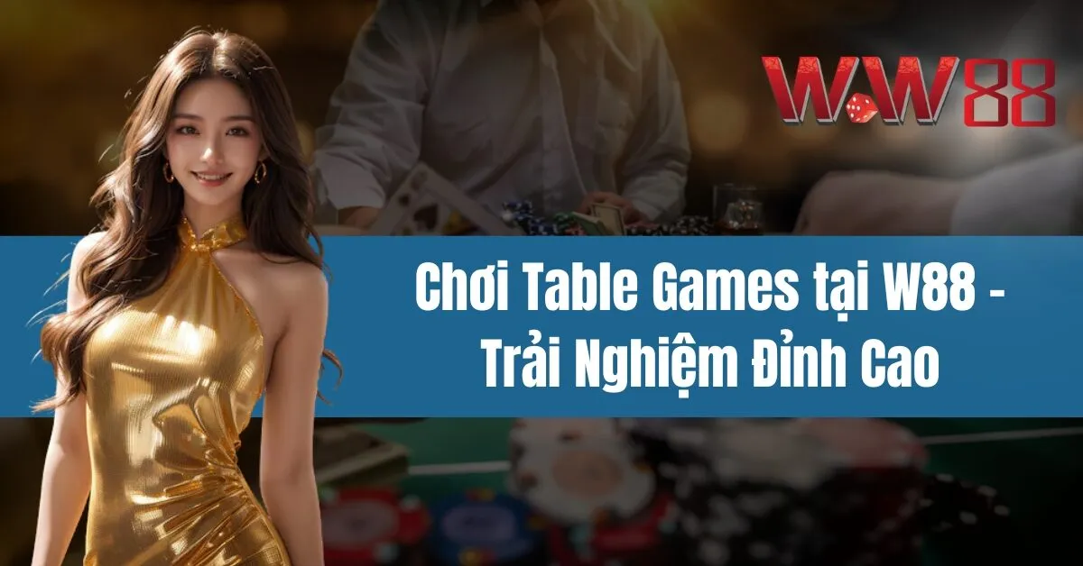 Chơi Table Games tại W88 - Trải Nghiệm Đỉnh Cao