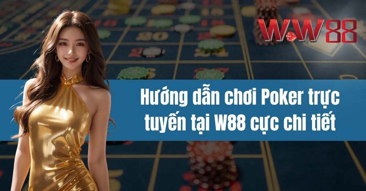 Hướng dẫn chơi Poker trực tuyến tại W88 cực chi tiết