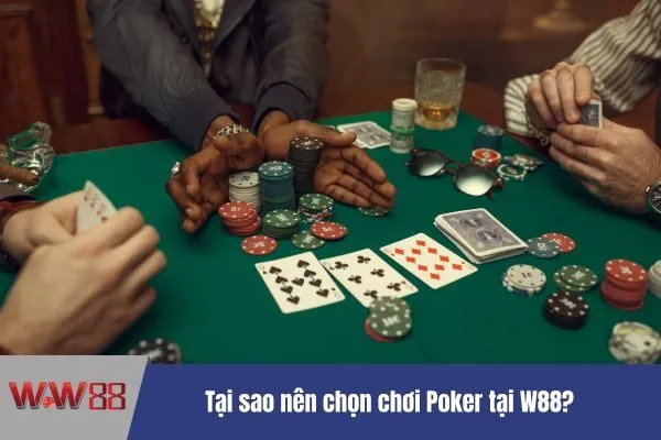 Chơi bài poker tại W88