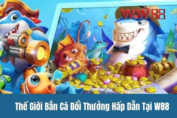 Thế Giới Bắn Cá Đổi Thưởng Hấp Dẫn Tại W88